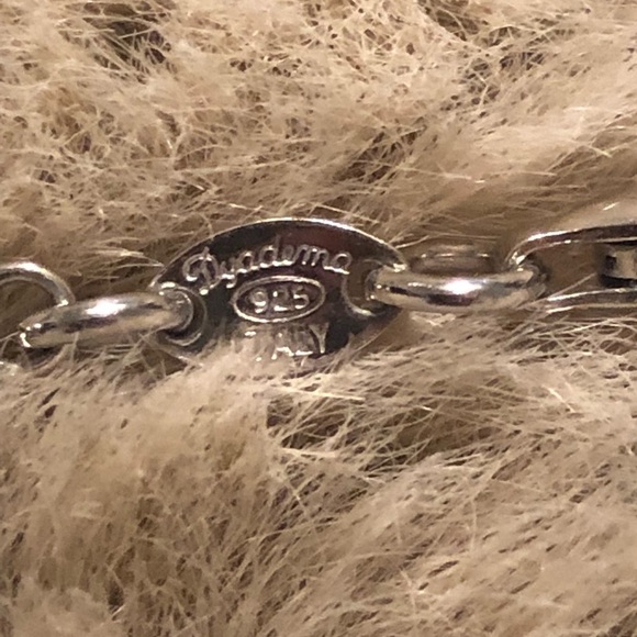 𝅺dyadema Sterling Silver Chrome Ball Bead Link Bracelet 925 Italy 7.5” Long - Picture 6 of 6